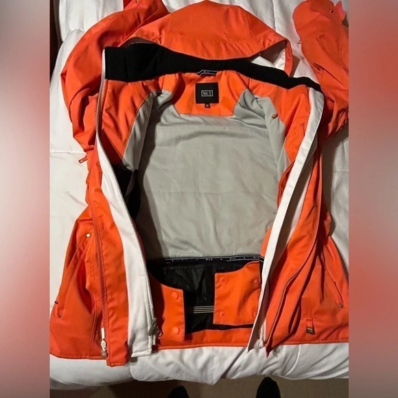 NILS Emily Orange Ski or Snowboard Jacket EUC size 12 - Picture 7 of 16